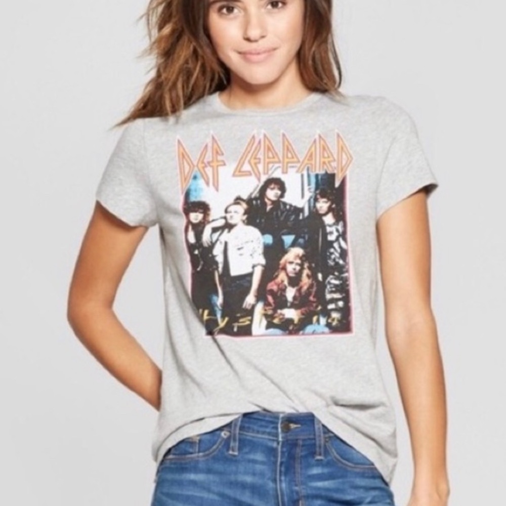 Junk Food Clothing Def Leppard Band Tee